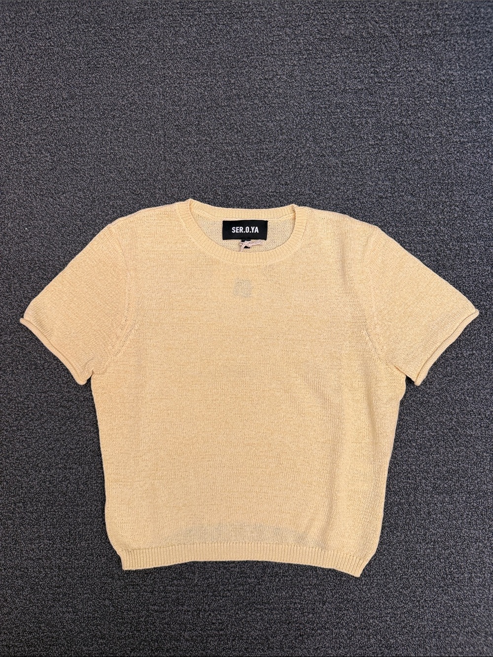 SEROYA Clare Baby Tee in Butter